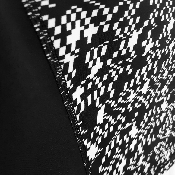 SWEATY BETTY Workout Zip Back Long Sleeve Geometric Active Top Size XXS & Large - Picture 3 of 8